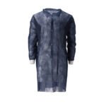 Bezoekersjas non woven PP klittenband XXL 100st. blauw