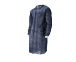 Bezoekersjas non woven PP klittenband XXL 100st. blauw