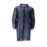 Bezoekersjas non woven PP drukknopen XL 100st. blauw