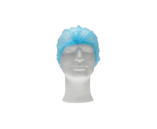 CMT Haarnet (clip cap) Non Woven PP Blauw XL 1000st.