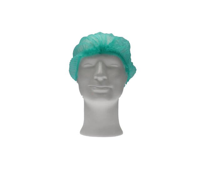 CMT Haarnet (clip cap) Non Woven PP Groen M 1000st.