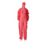 Coverall ritssluiting Non Woven PP rood XXXL 50st.