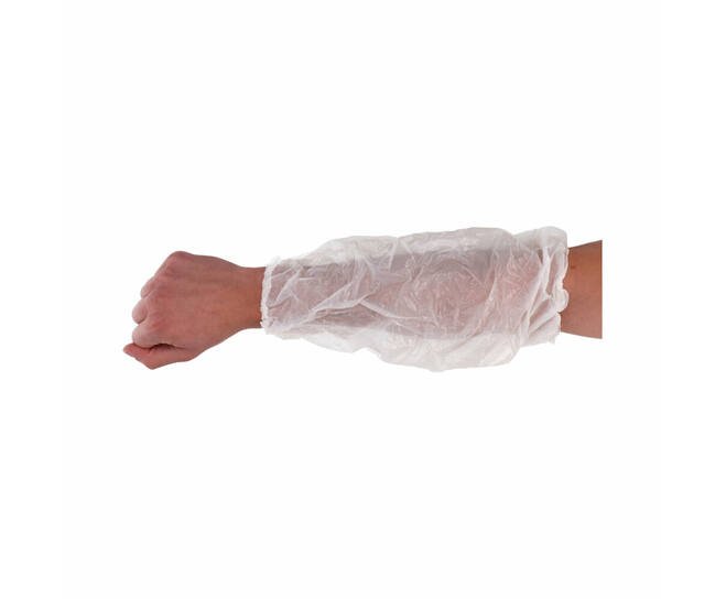 Mouwovertrek PE 40my wit 20x40cm 2000st.