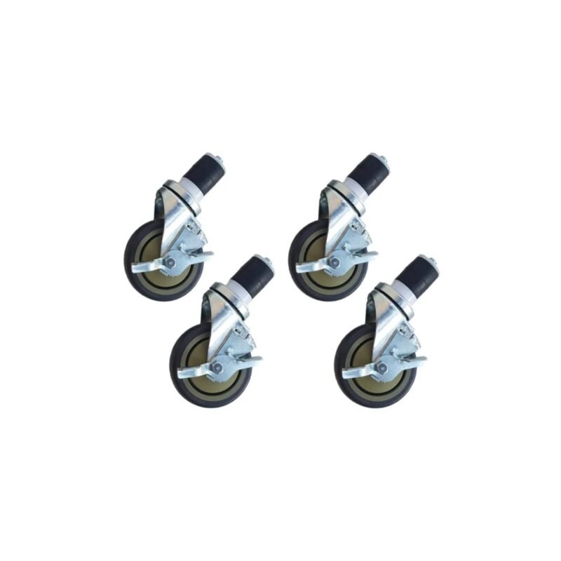 Werktafel wielen 4 stuks- met rem - 5 inch / 12,7 cm