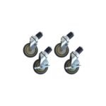 Werktafel wielen 4 stuks- 2 met rem - 4 inch / 10,2 cm