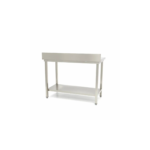 Werktafel rvs - 60 x 70 cm - Verstelbare Hoogte - met Spatrand