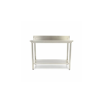 Werktafel rvs - 200 x 70 cm - Verstelbare Hoogte - met Spatrand